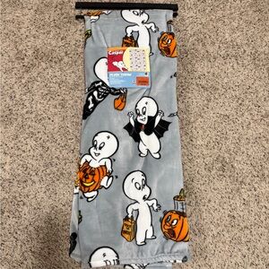 Viral 2024 Casper the Friendly Ghost Plush Fleece Throw Blanket